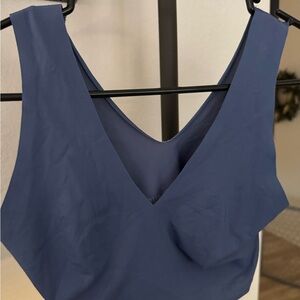 Blue v neck bralette